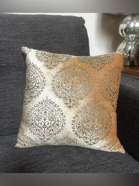 Golden Bronze Accent Pillow